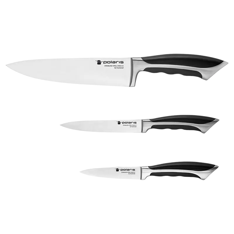 Набор ножей Polaris Millennium-3SS, Чёрный - photo