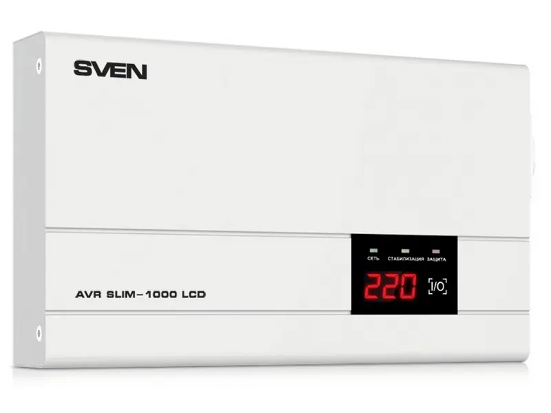 Stabilizator de Tensiune SVEN SLIM AVR-1000 LCD, 1000VA - photo