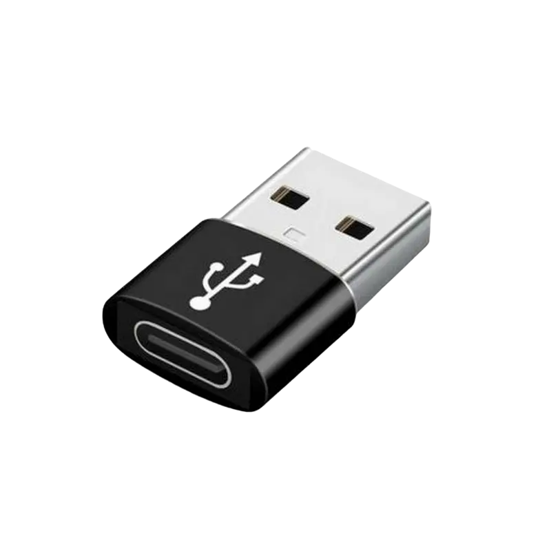 Адаптер для USB-кабеля Cablexpert A-USB2-AMCF-02, USB Type-A (M)/USB Type-C (F), Чёрный - photo