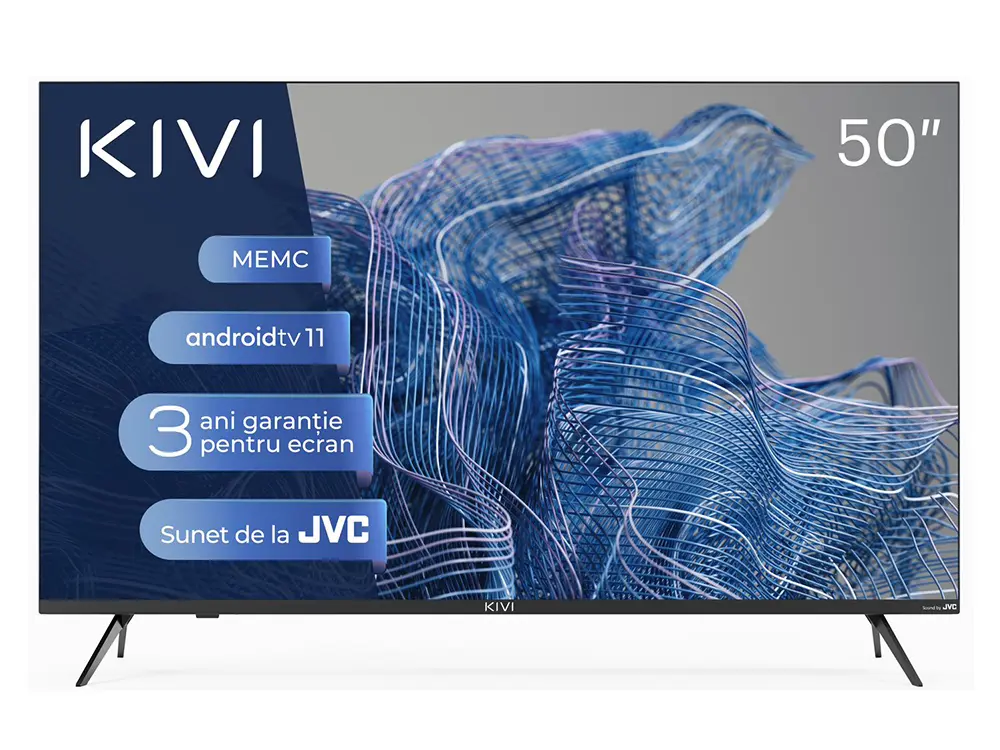 50" LED SMART TV KIVI 50U750NB, 3840x2160 4K UHD, Android TV, Negru - photo