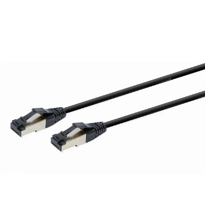 Patch cord Cablexpert PP8-LSZHCU-BK-1M, Cat8 S/FTP, 1m, Negru - photo