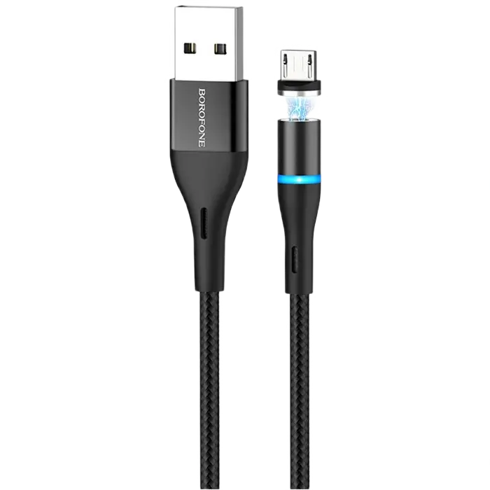 Кабель для зарядки и синхронизации XO NB125, USB Type-A/micro-USB, 1м, Чёрный - photo