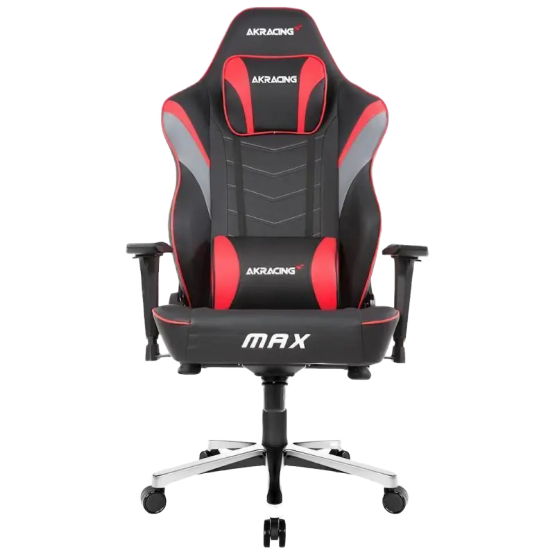 Игровое кресло AKRacing MASTERS Max, Искусственная кожа, Красный - photo