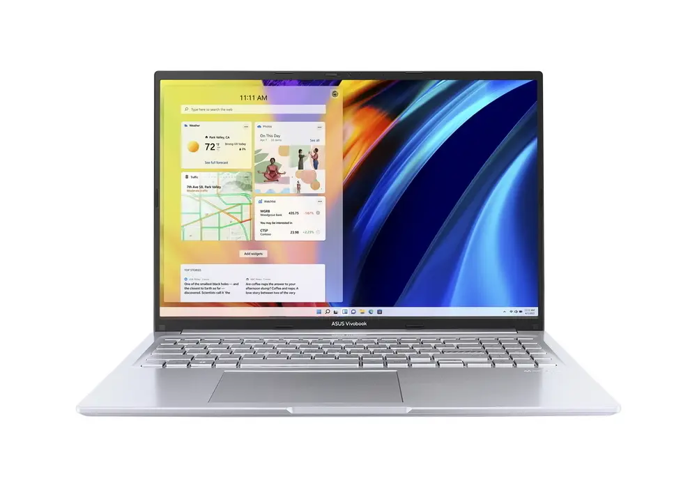 Ноутбук 16" ASUS Vivobook 16X M1603QA, Transparent Silver, AMD Ryzen 5 5600H, 16Гб/512Гб, Без ОС - photo