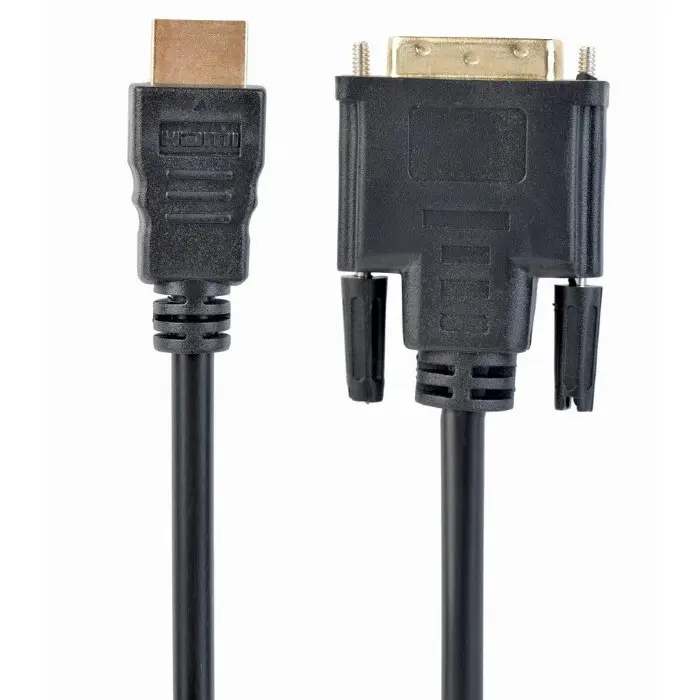 Cablu Video Cablexpert CC-HDMI-DVI-0.5M, HDMI (M) - DVI-I (M), 0,5m, Negru - photo