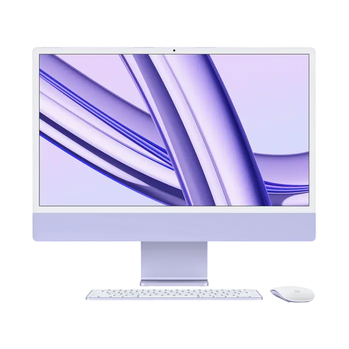 Моноблок Apple iMac A2873, 24", M3 with 8-core CPU and 10-core GPU, 16Гб/1024Гб, macOS Sonoma, Фиолетовый - photo