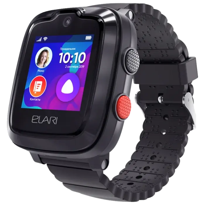 Детские часы Elari KidPhone 4G, Чёрный - photo