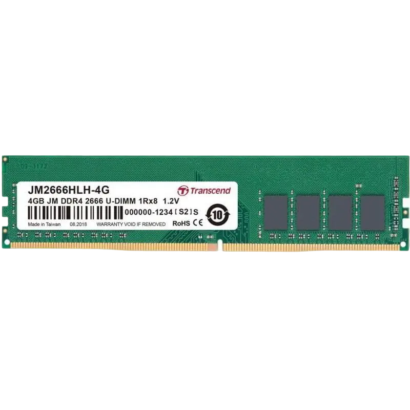 Оперативная память Transcend JM2666HLH-4G, DDR4 SDRAM, 2666 МГц, 4Гб - photo