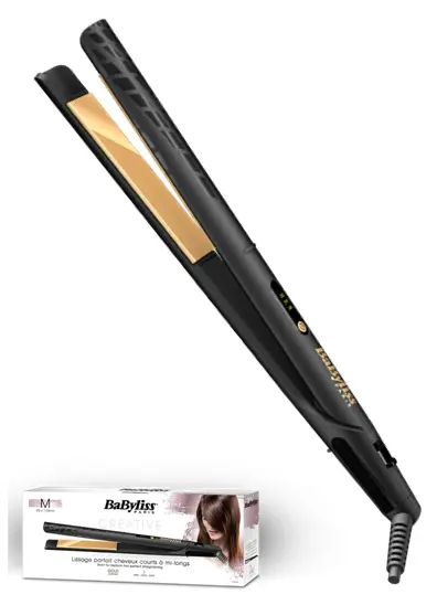 Выпрямитель для волос Babyliss Gold Ceramic 25mm | ST420E, Чёрный - photo