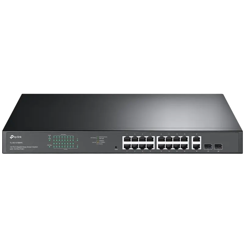 Switch de rețea TP-LINK TL-SG1218MPE, 16x 10/100/1000 Mbps, 2x SFP - photo