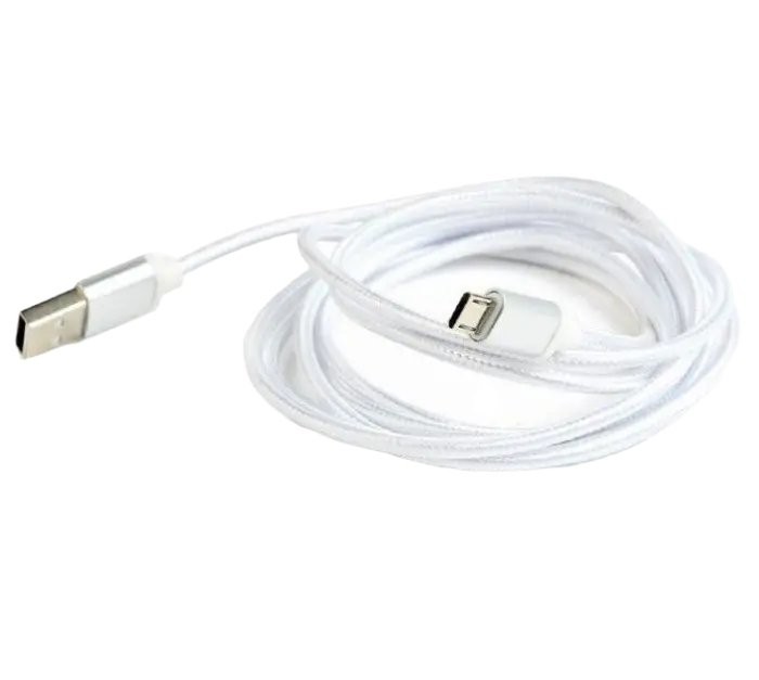 Cablu încărcare și sincronizare Cablexpert CCB-mUSB2B-AMBM-6-S, USB Type-A/micro-USB, 1,8m, Alb - photo