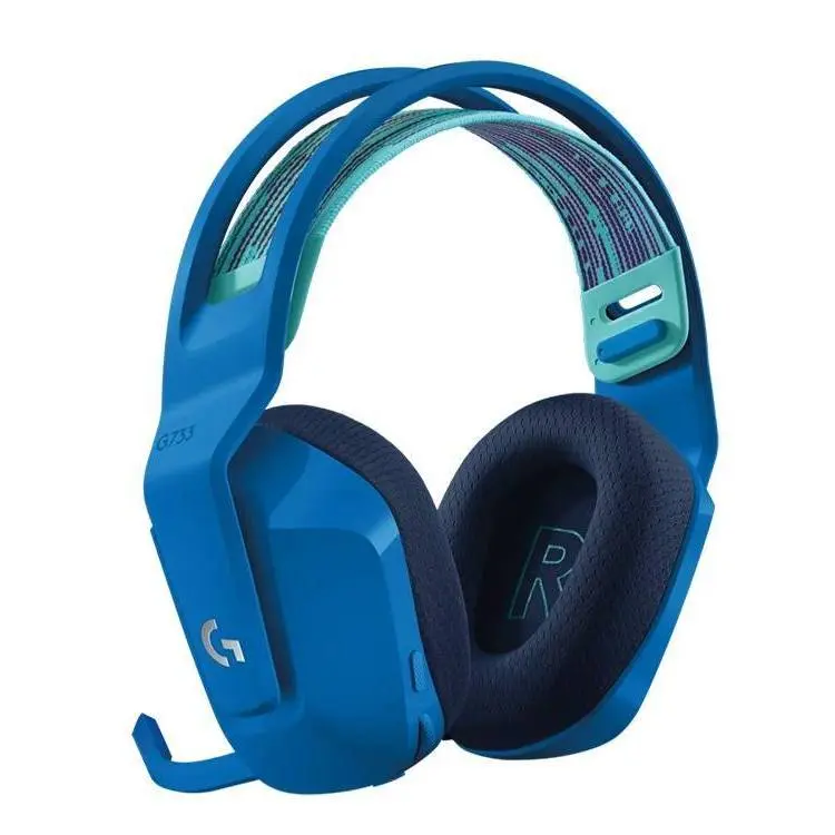  Wireless Gaming Headset Logitech G733, 40mm drivers,20-20kHz,39 Ohm,87.5dB, RGB,2.4 Ghz/3.5mm,Blue - photo