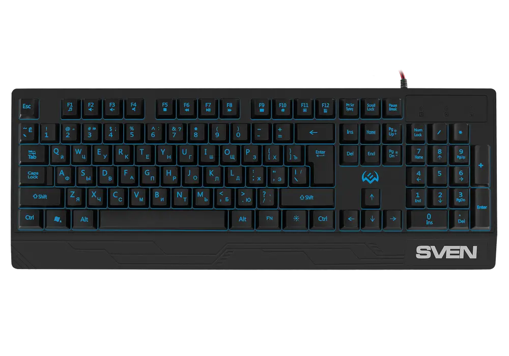 Клавиатура SVEN KB-G8300, Проводное, Чёрный - photo