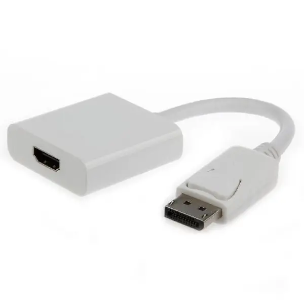 Adapter DP M to HDMI F  Cablexpert "A-DPM-HDMIF-002" White Display port male to HDMI fem - photo