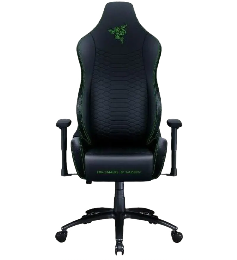 Игровое кресло RAZER Iskur X, ПВХ Кожа, Чёрный Зелёный - photo