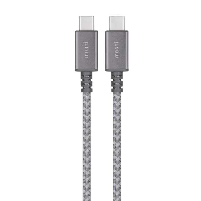 Зарядный кабель Moshi Integra USB-C Charge Cable (2m), USB Type-C/USB Type-C, 2м, Серый - photo