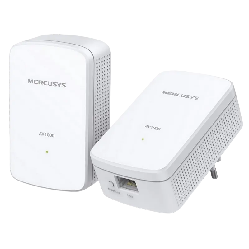 Адаптер Powerline TP-LINK MP500 KIT, AV1000, 1000 Мбит/с, Белый - photo