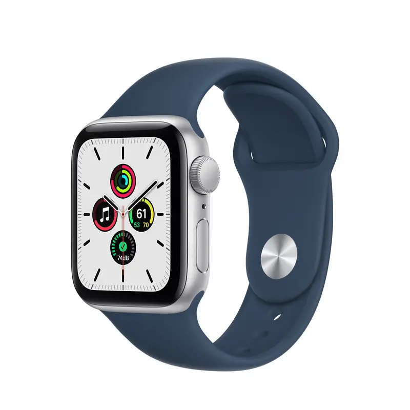 Ceas inteligent Apple Watch SE MKNY3, 40mm, Carcasă din aluminiu cu bandă sportivă Abyss Blue - photo