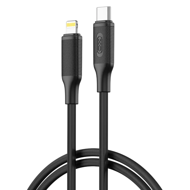 Cablu încărcare și sincronizare XO NB-Q265A, USB Type-C/Lightning, 1m, Negru - photo