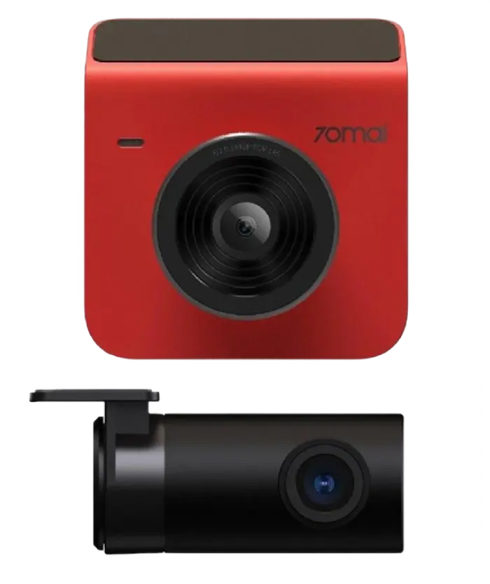 Set DashCam față și spate 70mai Dash Cam A400, 2560 x 1440, Roșu - photo