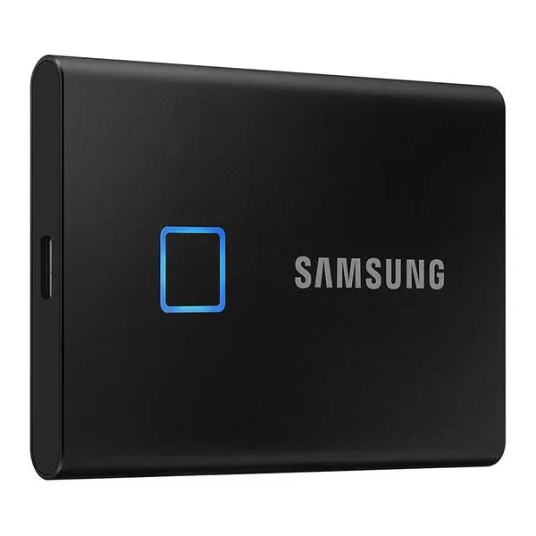 Внешний портативный SSD-накопитель Samsung Portable SSD T7 Touch, 500 GB, Чёрный (MU-PC500K/WW) - photo