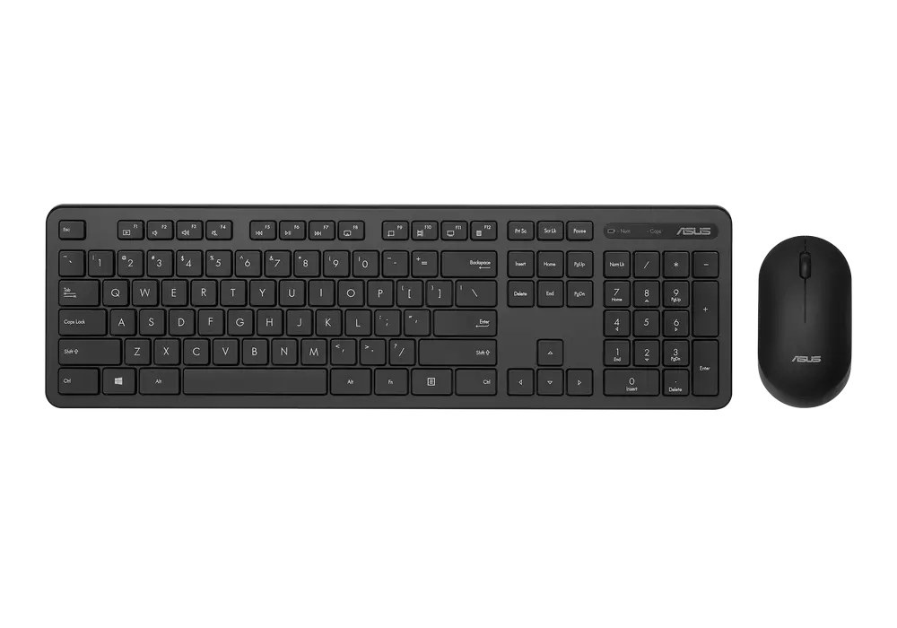Клавиатура и мышь ASUS CW100, Беспроводное, Чёрный - photo