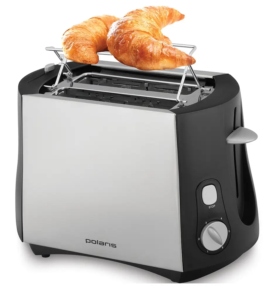 Toaster Polaris PET0812A, Negru / Oțel Inoxidabil - photo