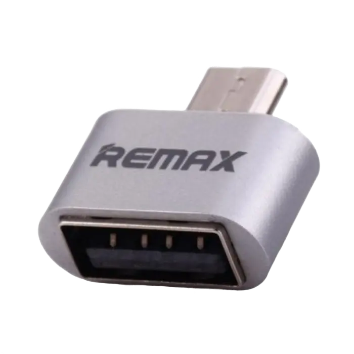Adaptor USB Remax RA-OTG, Micro-USB/USB Type-A (F), Argintiu - photo