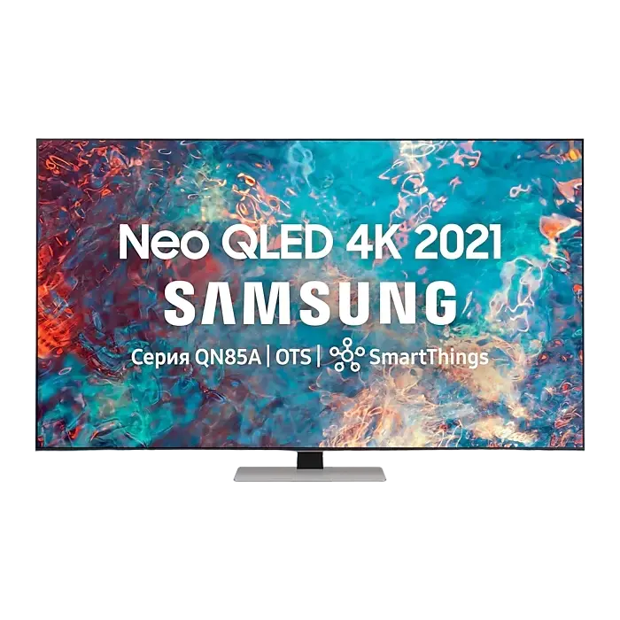 55" LED SMART Телевизор Samsung QE55QN85AAUXUA, 3840x2160 4K UHD, Tizen, Серебристый - photo