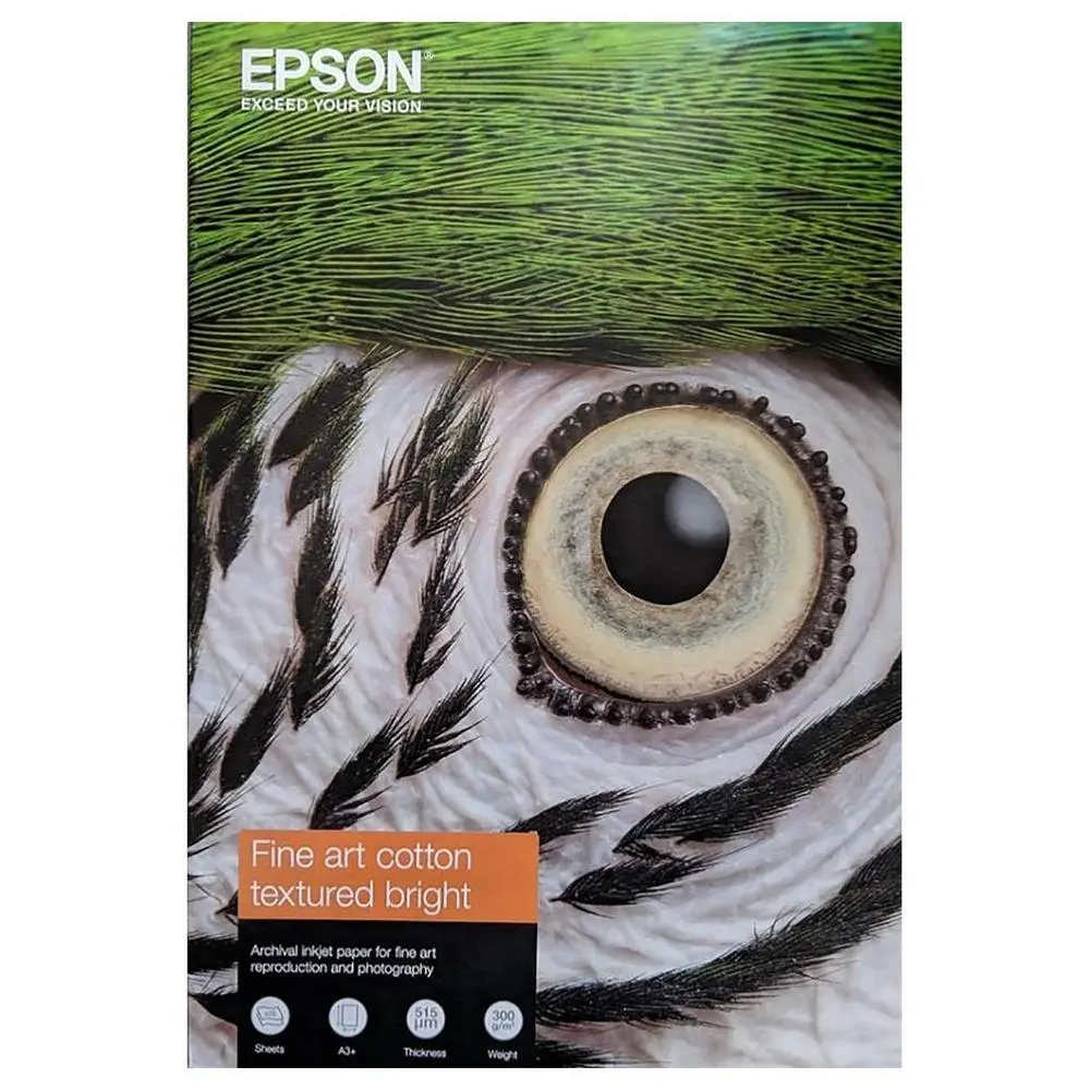 Photo Paper A3+ 300gr 25 sheets Epson Fine Art Cotton Textured Bright  - photo