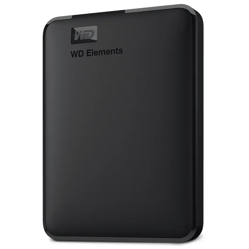 Внешний портативный жесткий диск Western Digital WD Elements,  1 TB, Чёрный (WDBUZG0010BBK-WESN) - photo