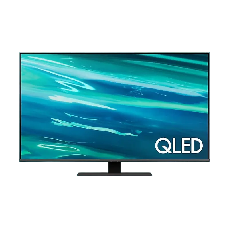 50" QLED SMART Телевизор Samsung QE50Q80AAUXUA, 3840x2160 4K UHD, Tizen, Чёрный - photo