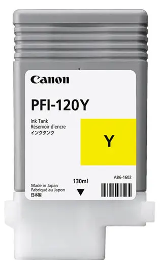 Картридж чернильный Canon PFI-120, 130мл, Желтый - photo