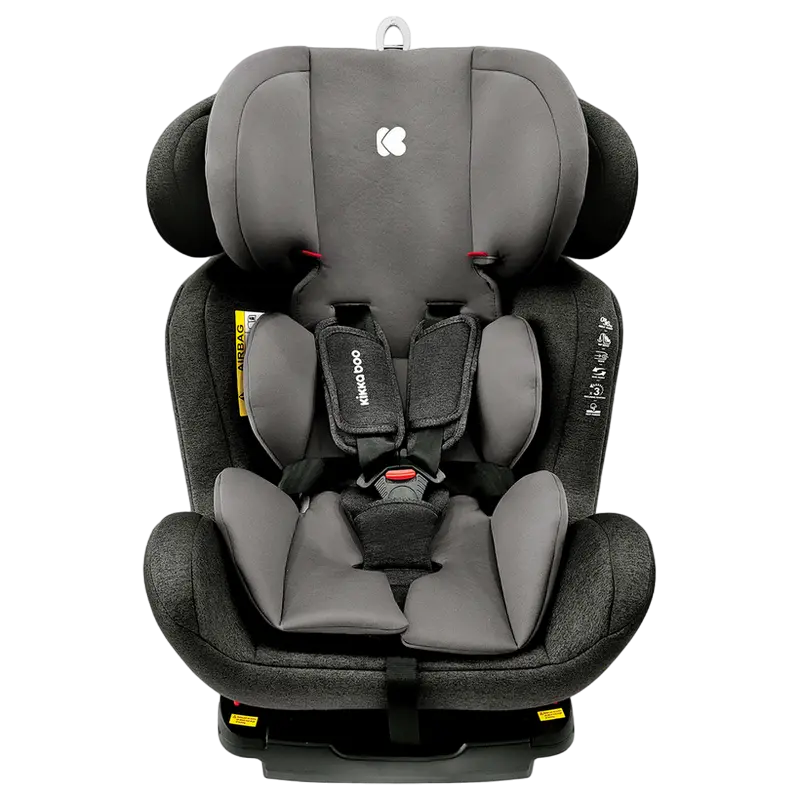 Детское автокресло 3-в-1 Kikka Boo 4 Safe ISOFIX, Группа 0+/1/2/3 (0-36 кг), Чёрный - photo