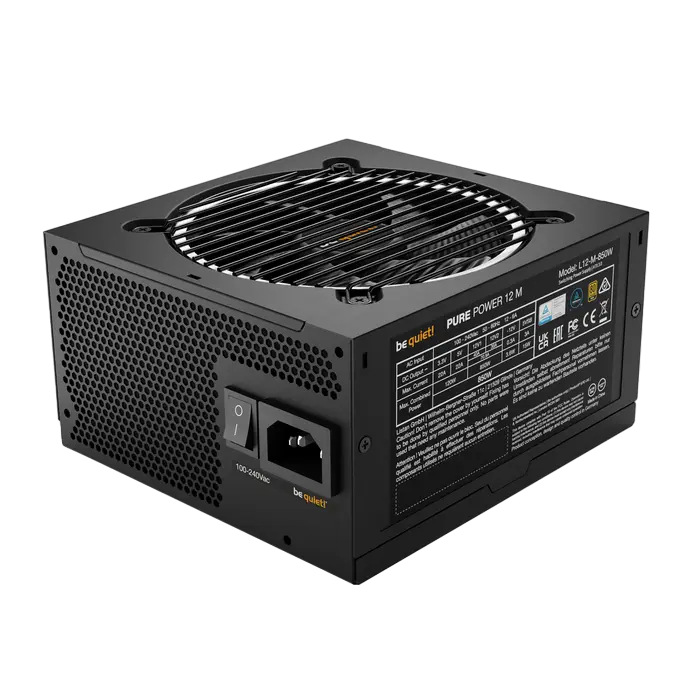 Sursă Alimentare PC be quiet! PURE POWER 12 M, 850W, ATX, Complet modular - photo