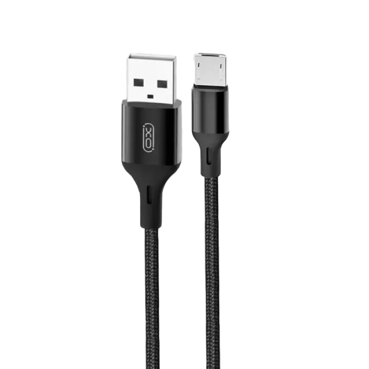 Cablu încărcare și sincronizare XO NB143, USB Type-A/micro-USB, 2m, Negru - photo