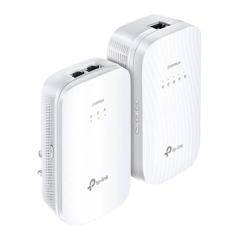 Адаптер Powerline TP-LINK TL-WPA9610 KIT, AV2000, 2000 Mбит/c, Белый - photo