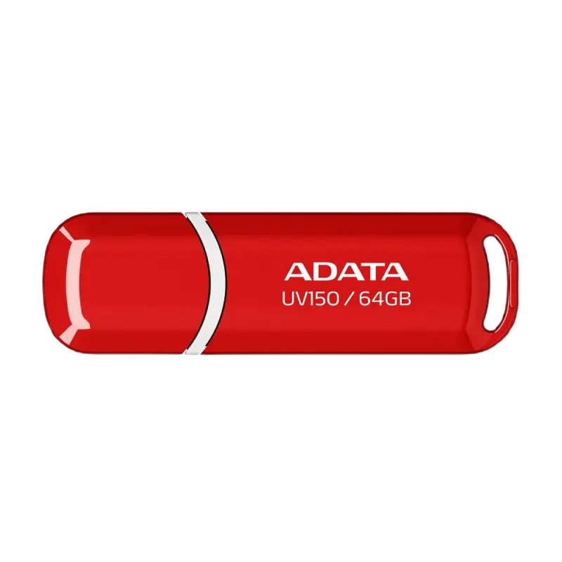 USB Flash накопитель ADATA UV150, 64Гб, Красный - photo