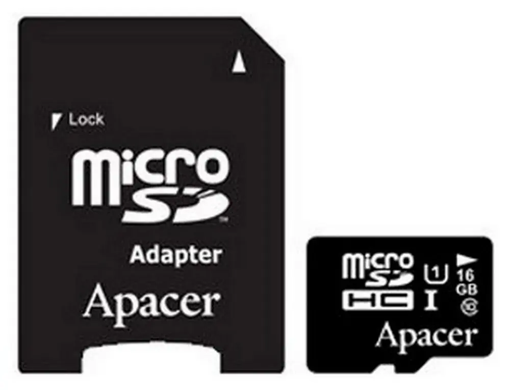 Card de Memorie Apacer microSDHC UHS-I U1 Class 10, 16GB (AP16GMCSH10U5-R)