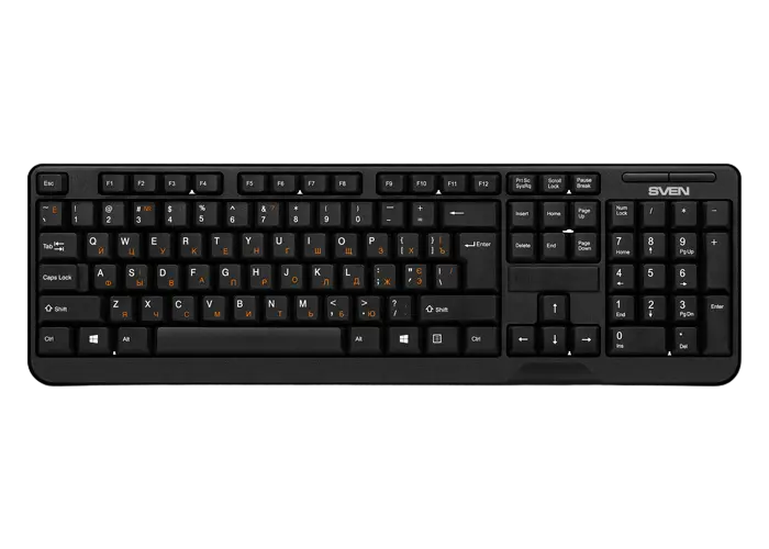 Tastatură SVEN KB-C2200W, Fără fir, Negru - photo