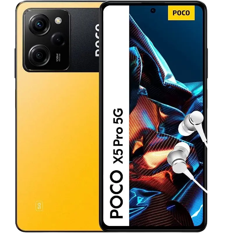 Смартфон Xiaomi Poco X5 Pro, 6Гб/128Гб, Жёлтый - photo