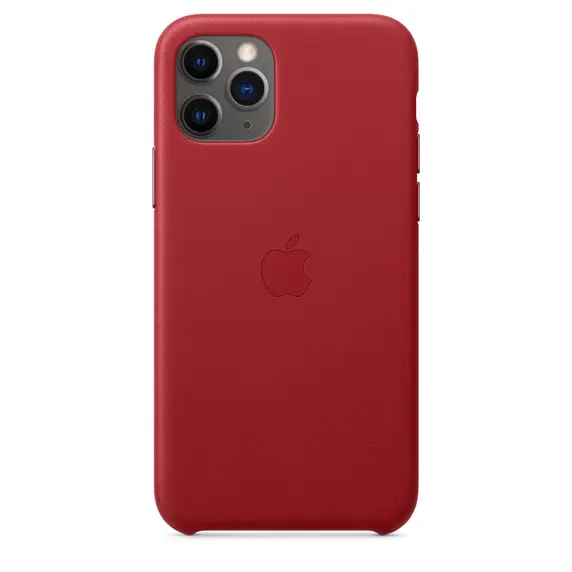 Original iPhone 11 Pro Leather Case, (PRODUCT)RED
