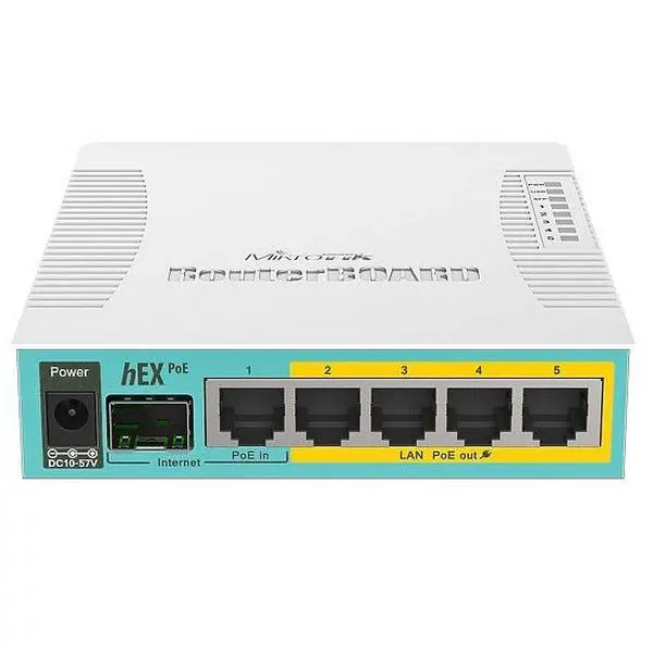 Router MikroTik hEX PoE, Alb - photo