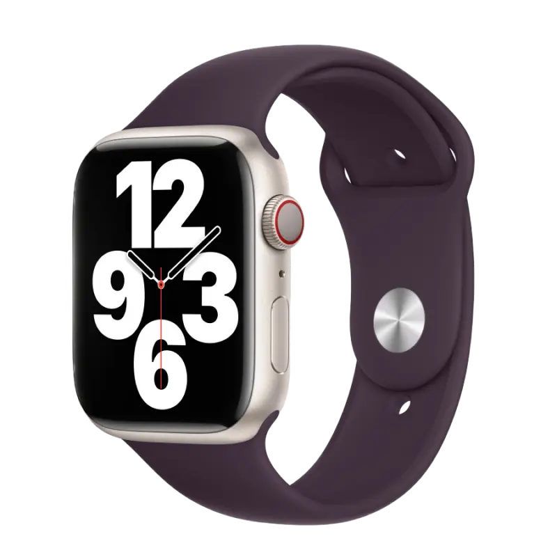 Ремешок для часов  Apple MP7Q3ZM/A, Силикон, Large, Бордовый - photo