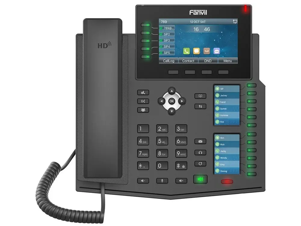 Fanvil X6U Black, Enterprise IP phone, Colour Display - photo