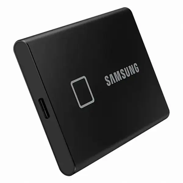 1.0TB Samsung Portable SSD T7 Touch Black, USB-C 3.1 (85x57x8mm, 58g, R/W:1050/1000MB/s, FP ID) - photo