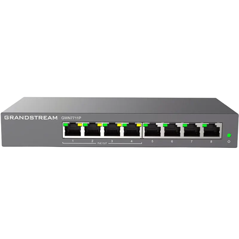 Comutator PoE Grandstream GWN7711P, 4x IEEE 802.3af/at - photo