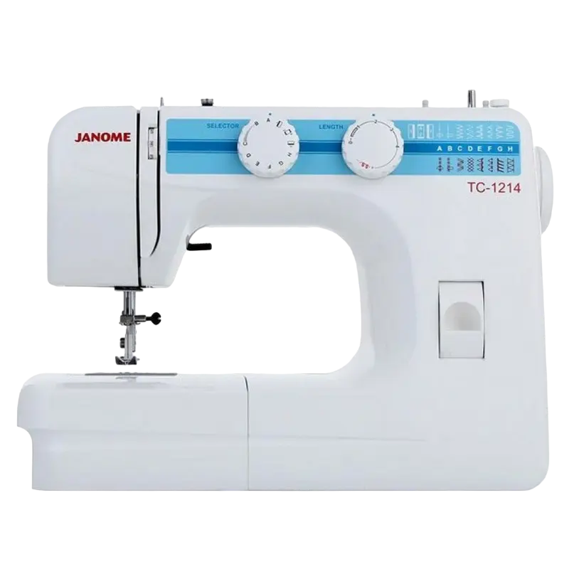 Швейная машина JANOME TC-1214, Белый | Синий - photo