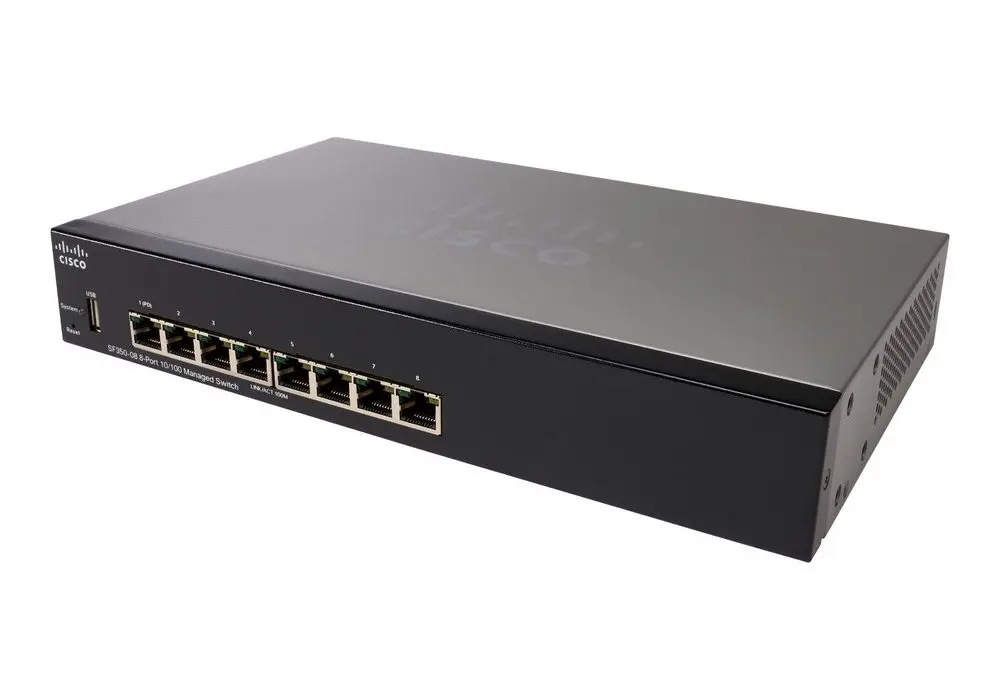 Switch de rețea Cisco SF350-08, 8x 10/100 Mbps - photo