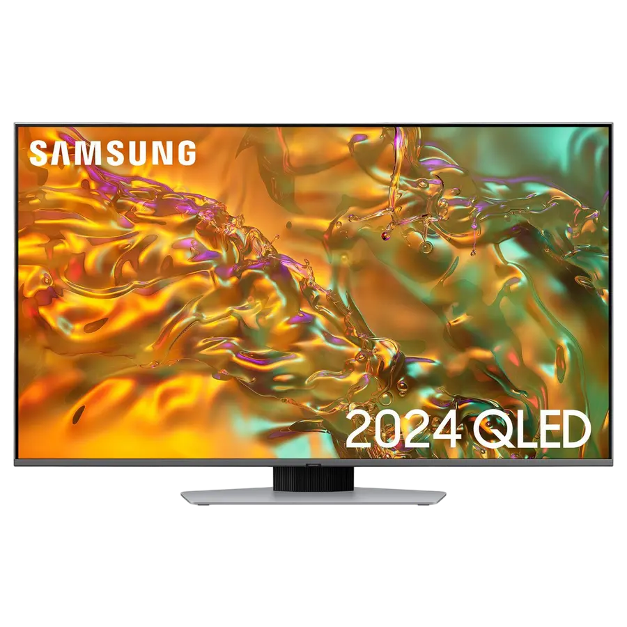 50" QLED SMART Телевизор Samsung QE50Q80DAUXUA, 3840x2160 4K UHD, Tizen 8.0, Серебристый - photo
